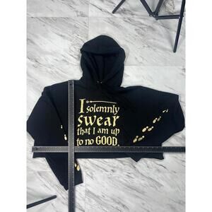 Harry Potter I Solemnly Swear Hoodie XXL Gold Print #